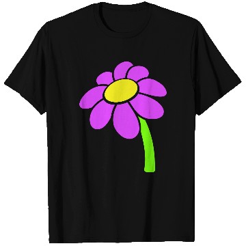 Discover Small Daisy Flower Purple Decorative Nature Design T Shirts