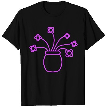 Discover Many Purple Flowers In Vase Decorative Pattern T Shirts