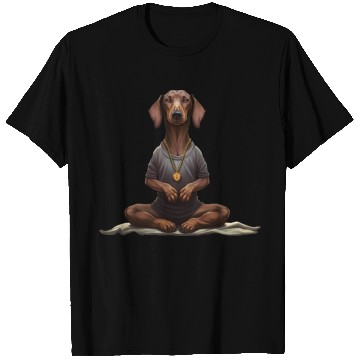 Discover Yoga Dachshund T Shirts