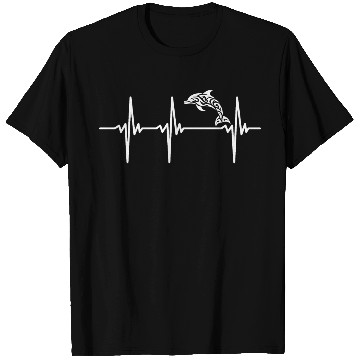 Discover Heartbeat For Dolphins In Tribal Style Tattoo T Shirts