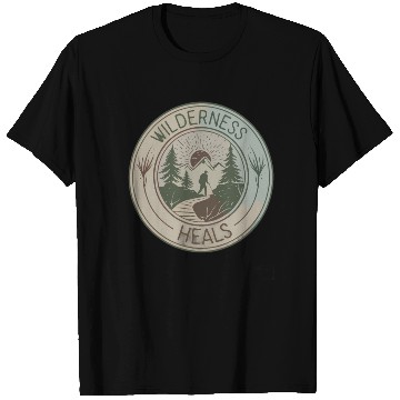 Discover Wilderness Heals - Hiking for Mental Health T Shirts