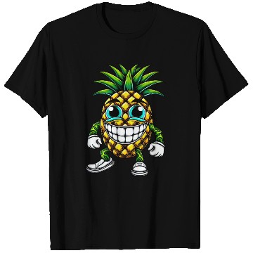 Discover Pineapple fruit fruity summer cool sweet cartoon T Shirts