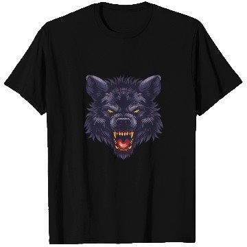 Discover dark wolf face T Shirts