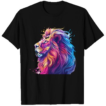 Discover Colorful Lion Head T Shirts