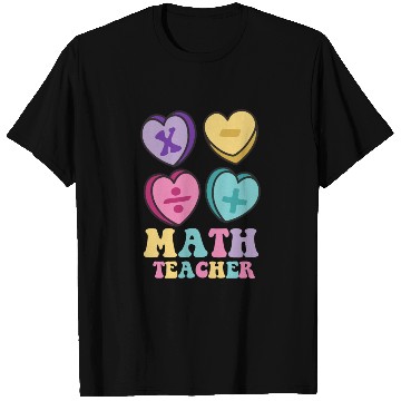 Discover Math Teacher Valentine's day math lover T Shirts