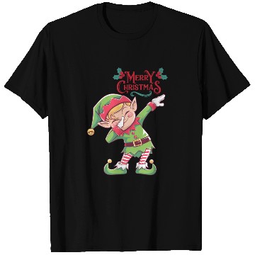 Discover Mischievous Christmas Elf Dab Pose T Shirts