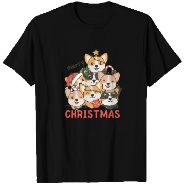 Discover Corgi Christmas Tree Merry Christmas T Shirts