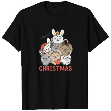Discover Bunny Christmas Tree Merry Christmas T Shirts