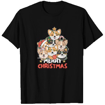Discover Corgi Christmas Tree Merry Christmas T Shirts