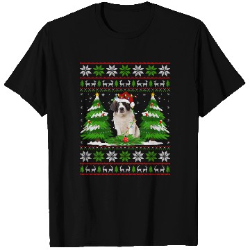 Discover Saint Bernard Dog Christmas Tree Lights T Shirts