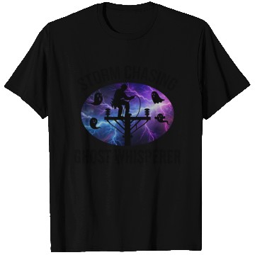 Discover Storm Chasing Ghost Whisperer – Lineman Halloween T Shirts