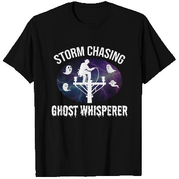 Discover Storm Chasing Ghost Whisperer – Lineman Halloween T Shirts