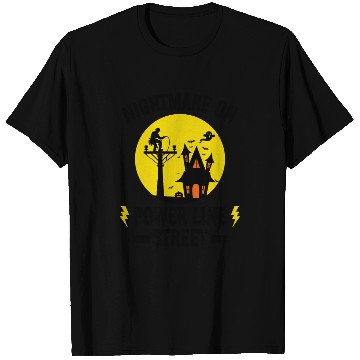 Discover Nightmare on Power Line Street – Lineman Halloween T Shirts