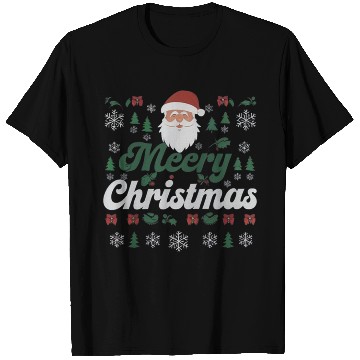 Discover Gothic Christmas Sweater with Cubical Elements T Shirts