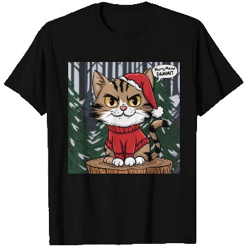 Discover Merry Meow Dammit Cat T Shirts