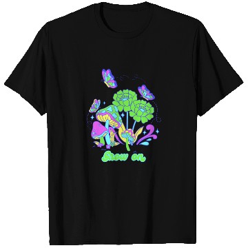Discover Grow on Psychedelic Green T Shirts