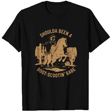 Discover Shoulda Been a Boot Scootin Babe Western T Shirts