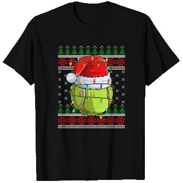 Discover Tennis Ugly Christmas Santa Hat T Shirts