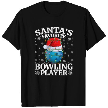 Discover Santa's Favorite Bowling Player T Shirts
