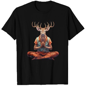 Discover Yoga Deer T Shirts