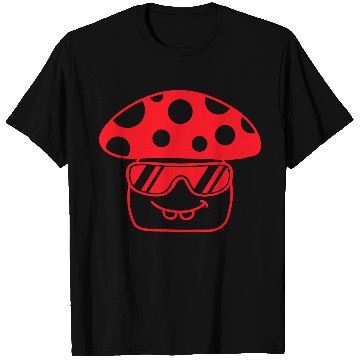 Discover Mushroom Sunglasses Red Dots Fly Agaric Fun Fungus T Shirts