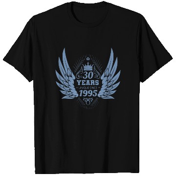 Discover 30 Years Unique Since 1995 Angel Crown T Shirts