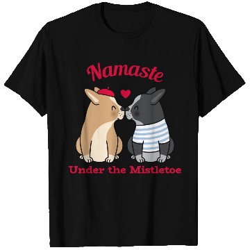 Discover Namaste Under the Mistletoe Christmas Yoga T Shirts