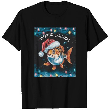 Discover Fintastic Christmas Fish xmas holiday christmass T Shirts