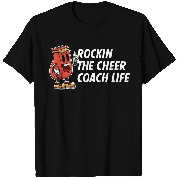 Discover Rockin the Cheer Coach Funny Cheerleading Humor T Shirts