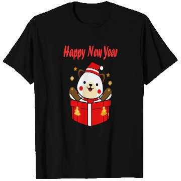 Discover Festive Teddy Bear New Year Design T Shirts