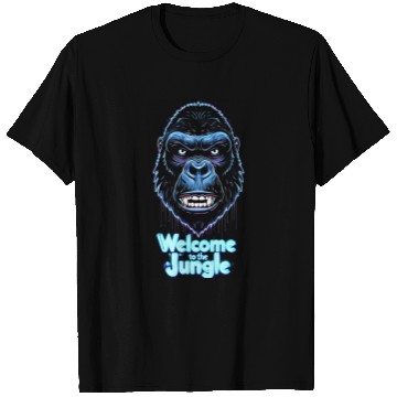 Discover Neon Gorilla Welcome to the Jungle T Shirts