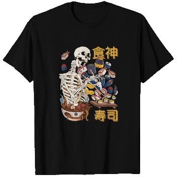 Discover Goth Skeleton T Shirts Japanese T Shirts Sushi