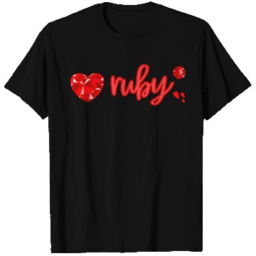 Discover Ruby gemstone jewel T Shirts