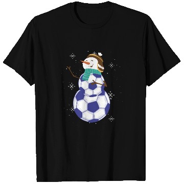 Discover Snowman Soccer Winter Wonderland Fun T Shirts