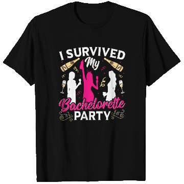Discover Bridal Party Wedding I Survived My Bachelorette T Shirts