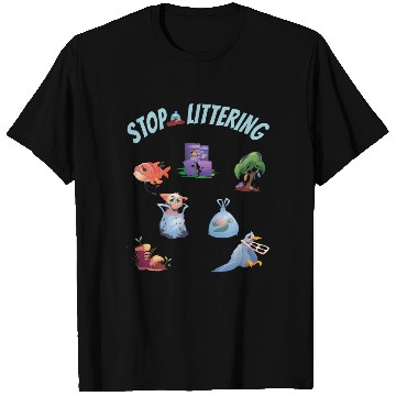 Discover Stop Littering Environment Embrace Recycling T Shirts