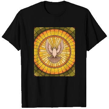 Discover Stained Glass Dove in Flight - Peace & Spiritualit T Shirts