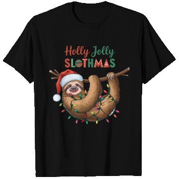Discover Holly Jolly Slothmas T Shirts