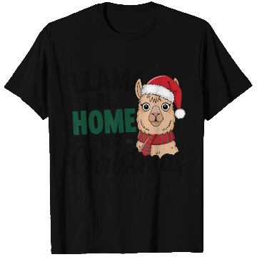 Discover Llama Be Home for Christmas T Shirts