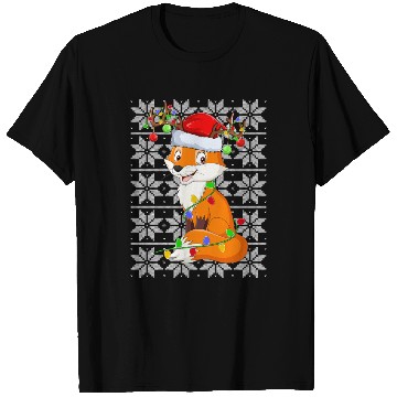 Discover Fox Reindeer Christmas Lights T Shirts