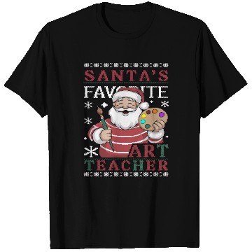 Discover Santa's Favorite Art Teacher T Shirts