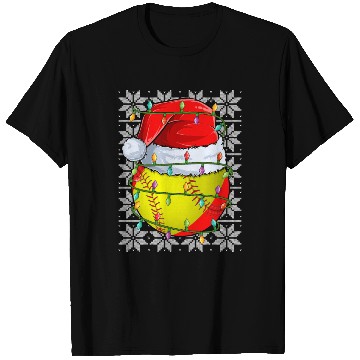 Discover Softball Christmas Lights T Shirts