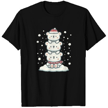 Discover Polar Bear Christmas Tree Funny Animal Xmas T Shirts