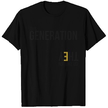Discover This Generation Not like us - Blk T Shirts