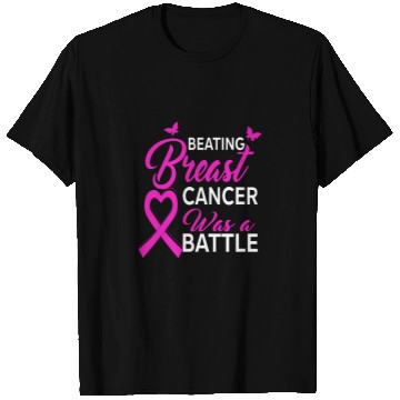 Discover Beating Breast Cancer Was a Battle T Shirts