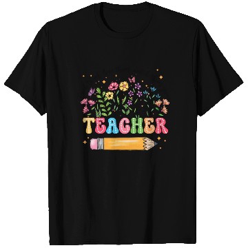 Discover Teacher Wildflowers T Shirts