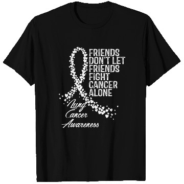 Discover Lung Cancer Awareness Friends Fighter Support T Shirts