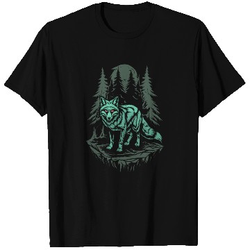 Discover Dark Cottagecore Wolf Under Moonlight T Shirts