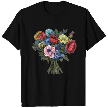 Discover Flower Bouquet Flowers Flowers T Shirts