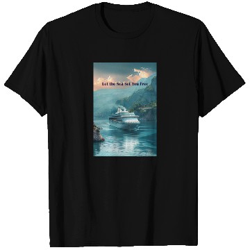 Discover cruise ship Let the Sea set you free T Shirts